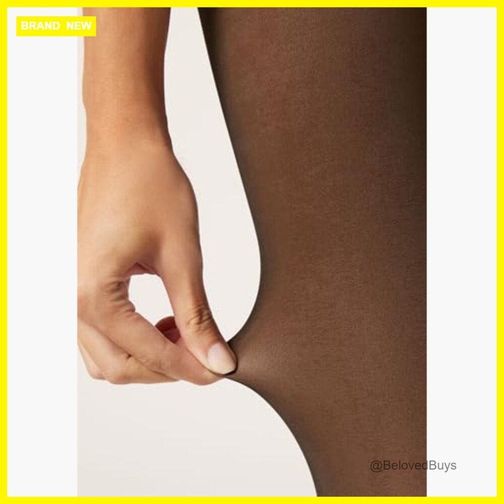 Sheer Effect Opaque Tights Medium Polyester Blend… - image 4